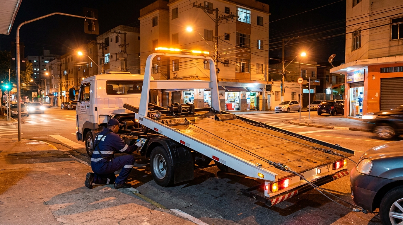 Guincho 24h profissional no Abraão, Florianópolis‑SC